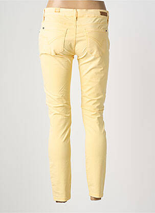 Pantalon 7/8 stretch taille normale jaune TIMEZONE femme