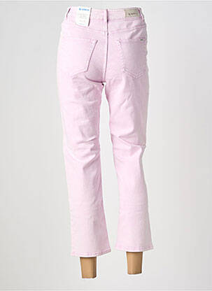 Pantalon 7/8 stretch taille normale rose GARCIA femme