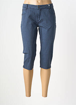 Pantacourt stretch taille normale bleu TIMEZONE femme