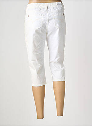 Pantacourt stretch taille normale blanc TIMEZONE femme