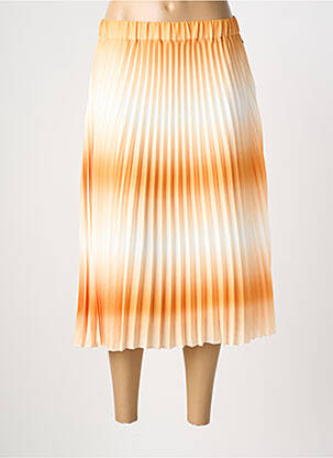 Jupe longue coupe droite orange FREEMAN T.PORTER femme