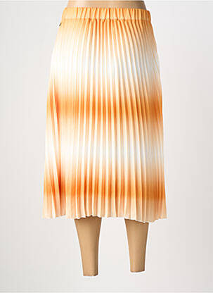 Jupe longue coupe droite orange FREEMAN T.PORTER femme