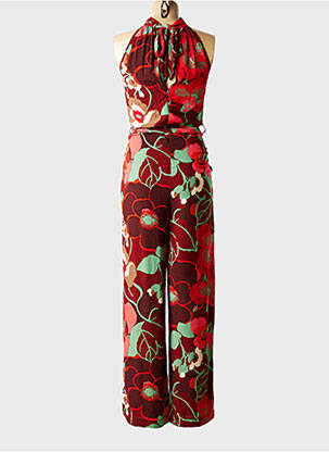 Combi-pantalon fermeture zippée au dos sans manche rouge KING LOUIE femme