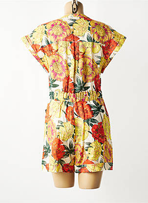 Combishort fermeture boutonnée sur le devant manches courtes jaune SCOTCH & SODA femme