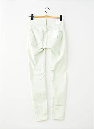 Pantalon slim tissage popeline taille normale vert TIFFOSI femme
