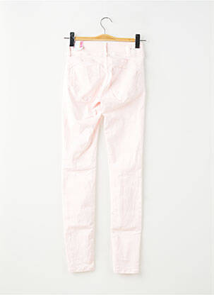 Pantalon slim tissage popeline taille normale rose TIFFOSI femme