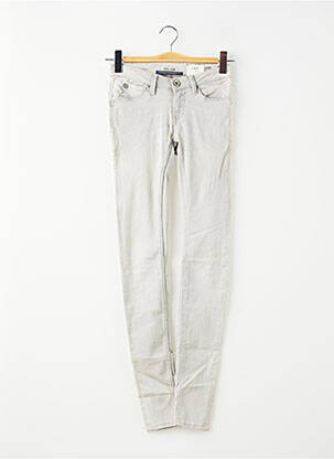 Pantalon slim stretch taille normale gris GARCIA femme