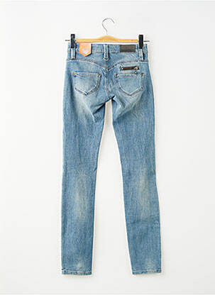 Jeans coupe slim effet usé délavé taille normale bleu FREEMAN T.PORTER femme