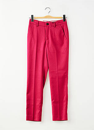 Pantalon droit stretch taille normale rose SCOTCH & SODA femme