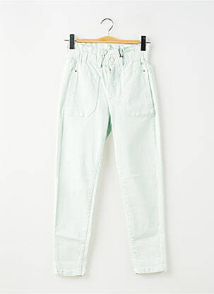 Pantalon droit stretch taille normale vert FREEMAN T.PORTER femme