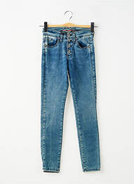Jeans coupe slim stretch taille normale bleu PLEASE femme