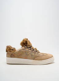 Baskets bout rond talon plat jusqu'à 3cm marron VANESSA WU femme