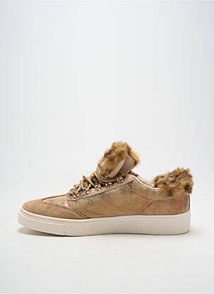 Baskets bout rond talon plat jusqu'à 3cm marron VANESSA WU femme
