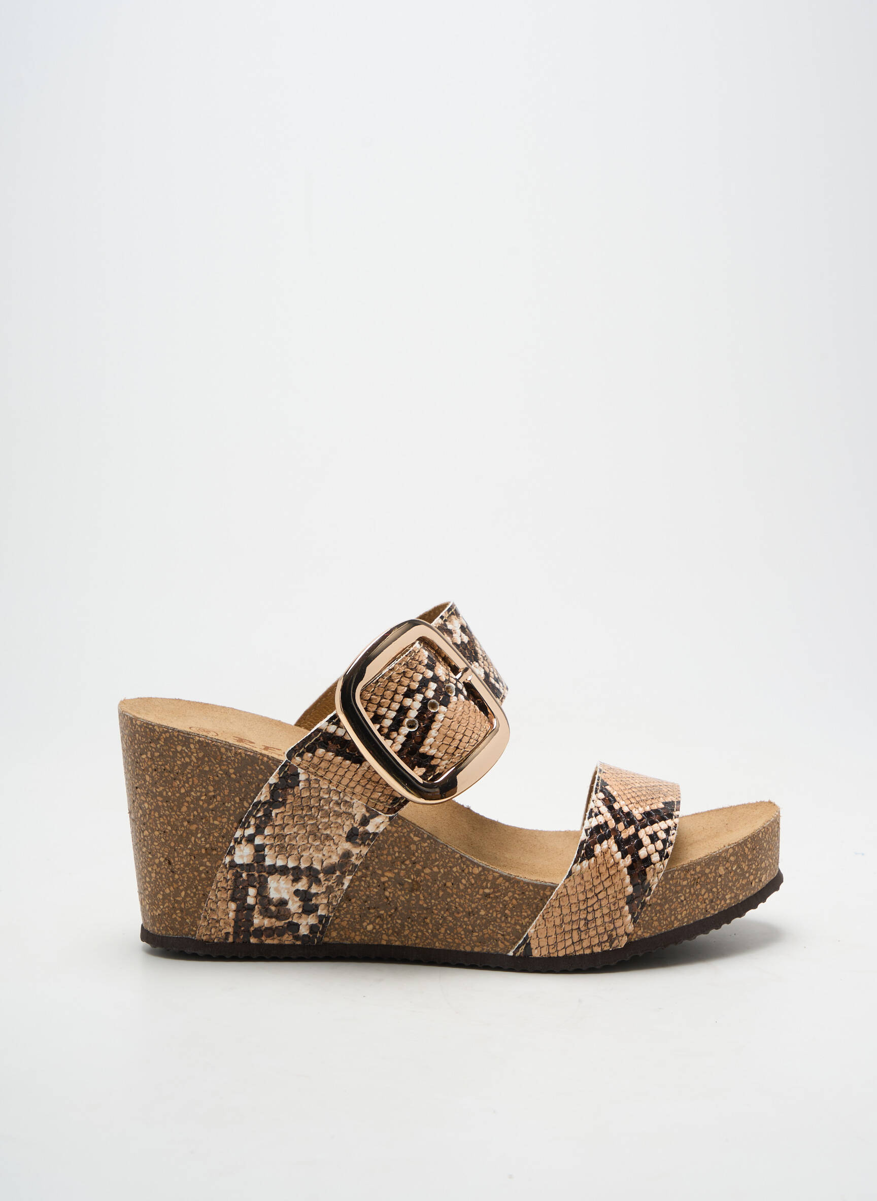 Mules/sabots type de semelle amortissante talon de 7 à 9cm marron REQINS femme
