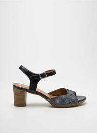 Sandales/nu pieds matière lisse talon de 4 à 6cm noir RAQUEL PEREZ femme