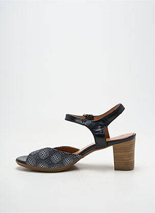 Sandales/nu pieds matière lisse talon de 4 à 6cm noir RAQUEL PEREZ femme