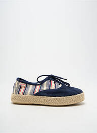 Espadrilles fermeture lacets talon plat jusqu'à 3cm bleu PARE GABIA femme