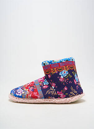 Chaussons/pantoufles bout rond talon plat jusqu'à 3cm violet DUB & DRINO femme