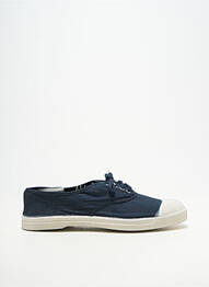 Baskets bout rond talon plat jusqu'à 3cm bleu BENSIMON femme
