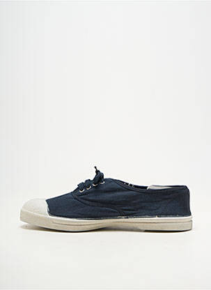 Baskets bout rond talon plat jusqu'à 3cm bleu BENSIMON femme