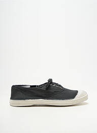 Baskets bout rond talon plat jusqu'à 3cm gris BENSIMON femme