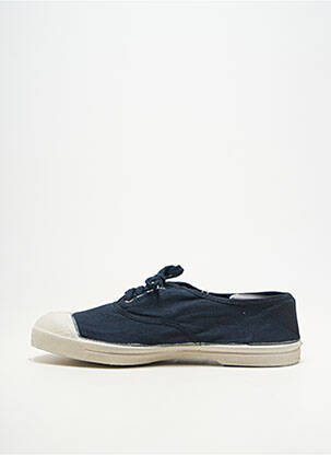 Baskets bout rond talon plat jusqu'à 3cm bleu BENSIMON femme