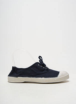 Baskets bout rond talon plat jusqu'à 3cm noir BENSIMON femme