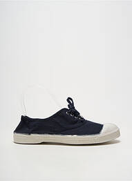Baskets bout rond talon plat jusqu'à 3cm noir BENSIMON femme