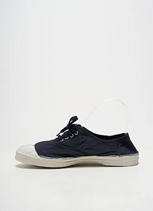 Baskets bout rond talon plat jusqu'à 3cm noir BENSIMON femme