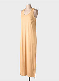 Robe longue sans manche sans manche beige PAKO LITTO femme