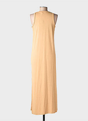 Robe longue sans manche sans manche beige PAKO LITTO femme