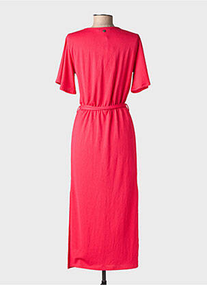 Robe longue manches courtes manches courtes rouge GARCIA femme