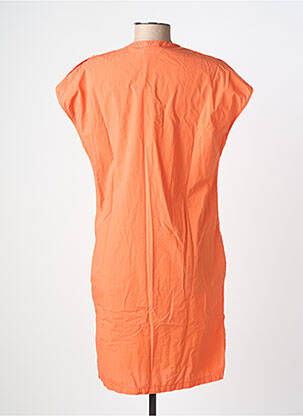 Robe courte manches courtes manches courtes orange SESSUN femme