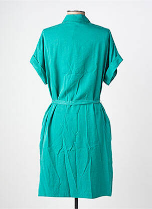 Robe courte manches courtes manches courtes vert FREEMAN T.PORTER femme