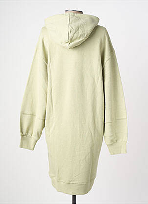 Robe mi-longue manches longues manches longues vert GARCIA femme