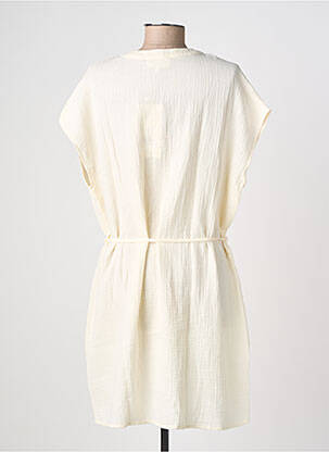 Tunique manches courtes coupe cintrée beige GRACE & MILA femme