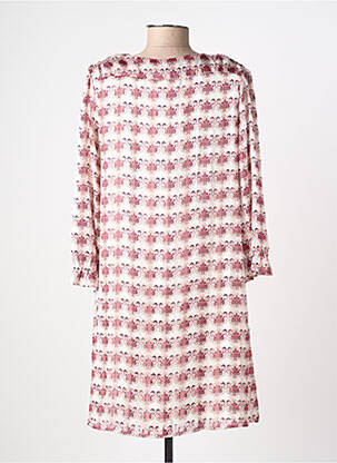Robe courte manches 3/4 manches 3/4 orange FREEMAN T.PORTER femme