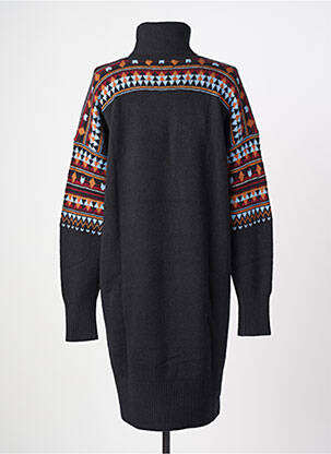 Robe pull stretch manches longues noir SCOTCH & SODA femme