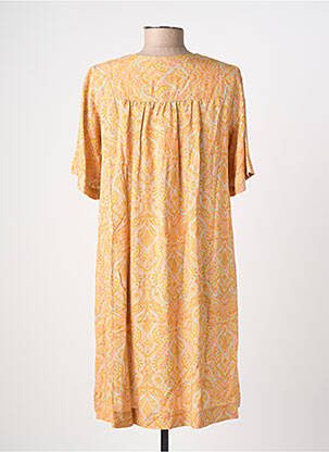 Robe courte manches courtes manches courtes orange GRACE & MILA femme