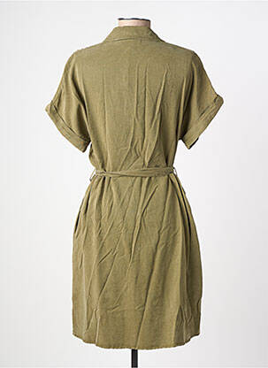 Robe courte manches courtes manches courtes vert FREEMAN T.PORTER femme