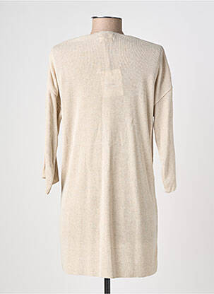 Gilet manches longues manches 3/4 beige MUS & BOMBON femme