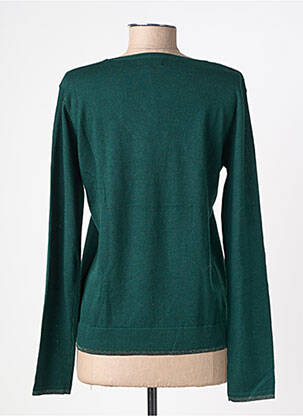 Pull col v manches longues vert FREEMAN T.PORTER femme