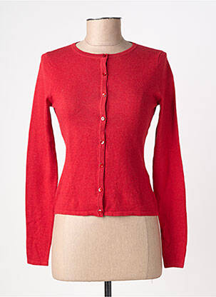 Gilet manches longues col rond rouge KING LOUIE femme