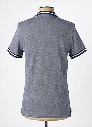 Polo tissage chiné manches courtes bleu FREEMAN T.PORTER homme