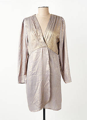 Robe courte manches longues manches longues or CHERRY PARIS femme