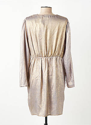 Robe courte manches longues manches longues or CHERRY PARIS femme