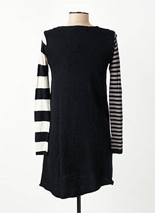 Robe pull maille fine manches longues noir CHIPIE fille