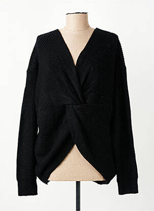 Pull col v manches longues noir COMPAÑIA FANTASTICA femme