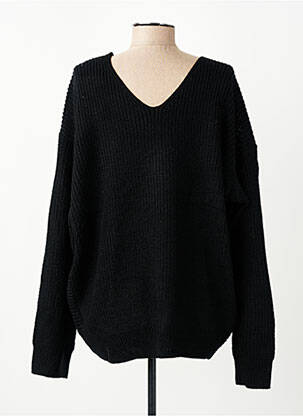 Pull col v manches longues noir COMPAÑIA FANTASTICA femme