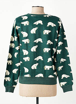 Sweat-shirt stretch manches longues vert COMPAÑIA FANTASTICA femme